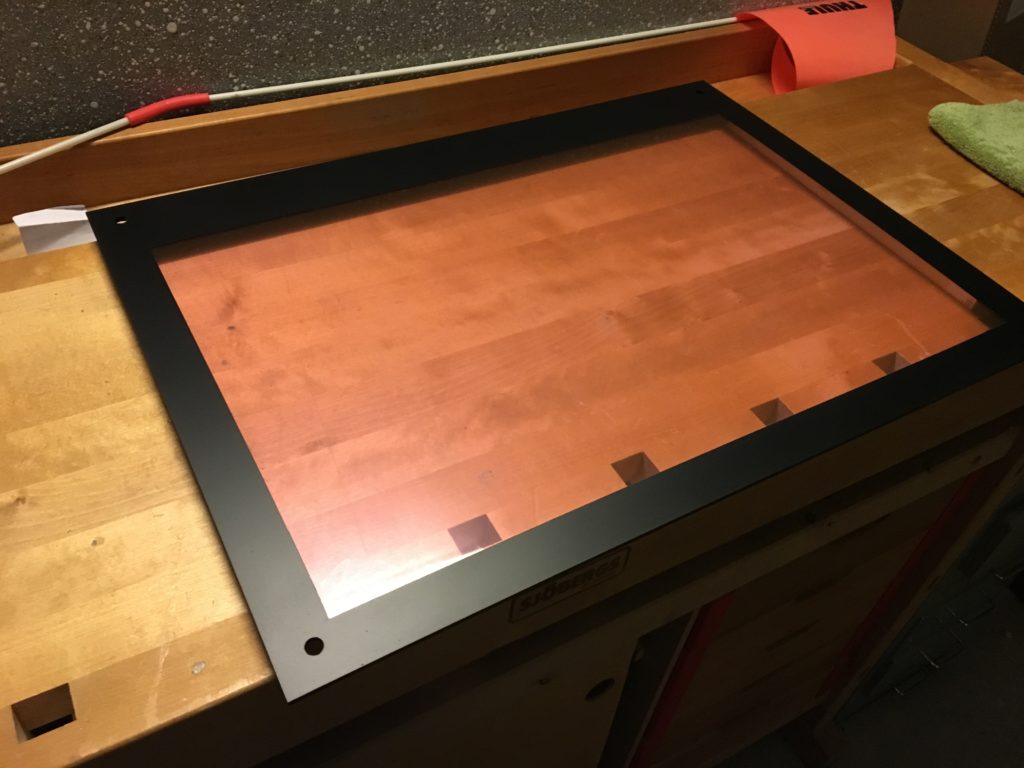 Step 5: The finished frame of the backglass-looks great!