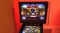 Virtual Pinball Cabinet mit roter Ambient Beleuchtung durch addressable RGB LED stripes. Tisch: AC/DC unter Visual Pinball X