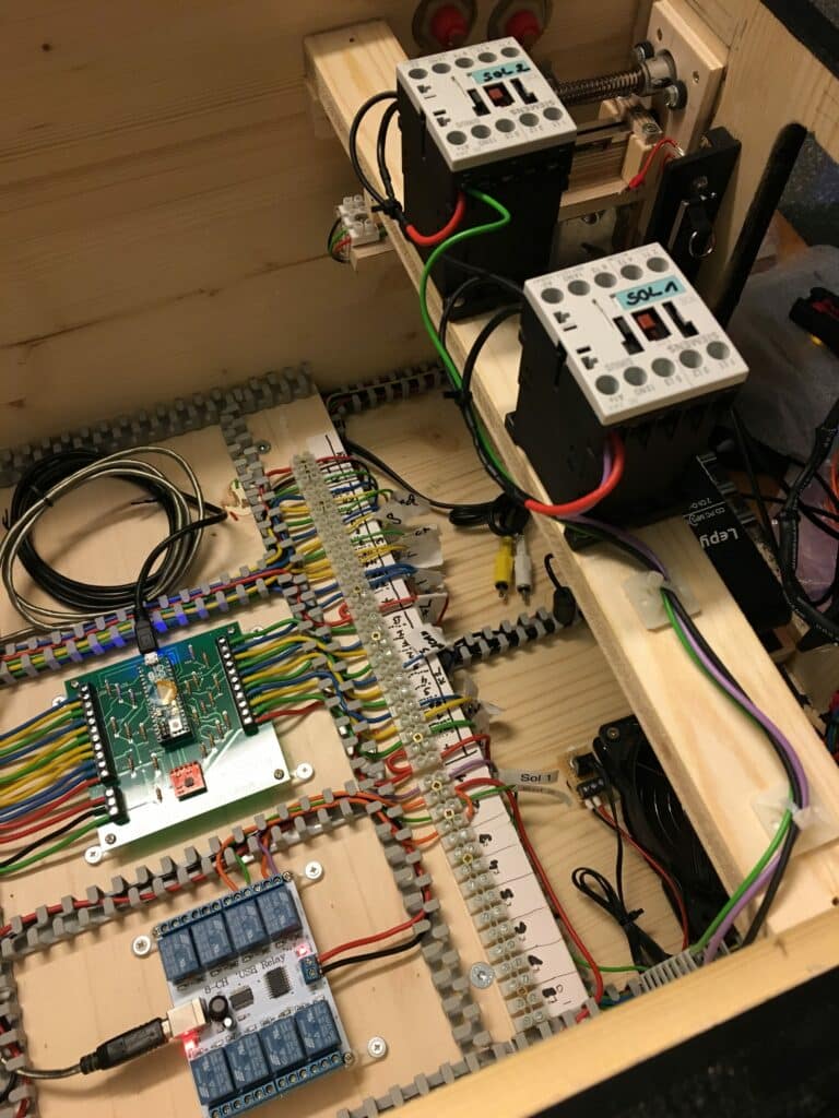 Virtual Pinball Controller and Solenoids.