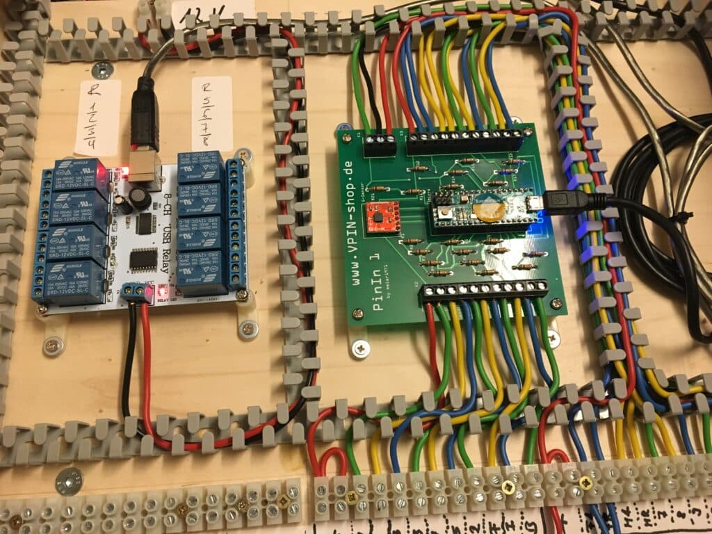 Sainsmart 8-Channel 5V Relay Module im Virtual Pinball zu Steuerung der Siemens Schütze
